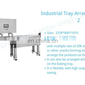 Longyu New Industrial High Capacity Multifunctional BiscuitsTray Arranging Machine thumbnail-4