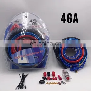 Car Amplifier Wiring Kit 4ga Amp Cable Kit Cheap Subwoofer Kit thumbnail-1