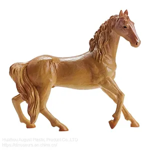 High Quality Vinly-PVC Simulation Animal Figure Toys Eco-friendly Akhal-teke Horses Educational Toys thumbnail-3