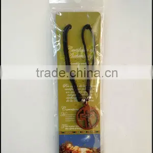 Religious Jesus Wood Crucifix Nacklace thumbnail-1
