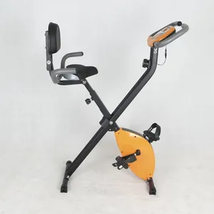 Home Workout Magnetic Folding Exercise X Bike With Heart Rate thumbnail-5