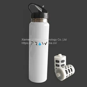 Travel Portable BPA-free Stainless Steel Filter Water Bottle thumbnail-1