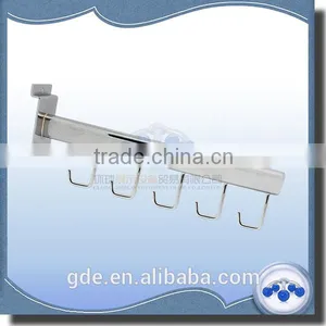 Metal Chrome Slat Wall 5-hook Faceout thumbnail-1