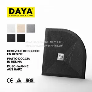 German Resin Shower Pan Black Slate Base Design Shower Tray thumbnail-1