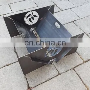 High Quality Corten Steel Outdoor Fire Pit Metal Fire Bowl BBQ Backyard Heater Fire Pit thumbnail-5
