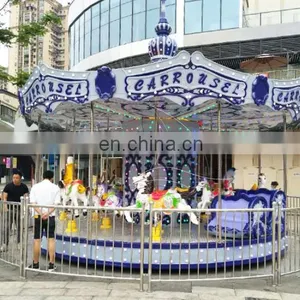 Kids Entertainment Machines Outdoor Electric Equipment Fairground Amusement Rides Merry go Round for Sale thumbnail-4