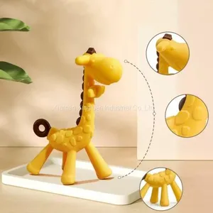 Baby Molars Soothe Giraffe Gums Baby Oral Period Toys 5, 6 Months and More Than 8 Can Chew Silica Gel thumbnail-2