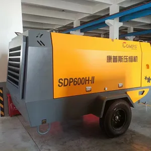 600 Cfm Operating Mode 17m3 12bar or 15m3 18bar Cummins Mining Air Compressor 12 18 Bar 550cfm 600cfm Diesel Engine Screw Air Compressor thumbnail-5