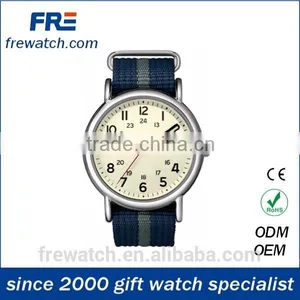 Colorful Changeable Fabric Strap Quartz Watch With Metal Case thumbnail-2