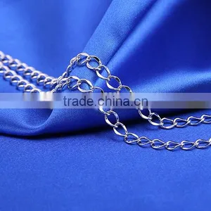 Hot Sales Wholesale Fashion Rhodium Plated Beautiful Curb Chain Of Necklace thumbnail-6