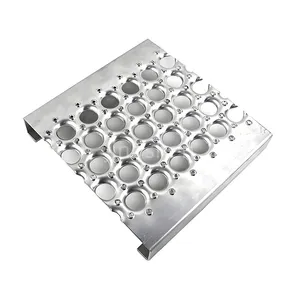 Customized Size Hole Pattern Stainless Steel 304 316 Perforated Metal Sheet Round Hole Anti-Slip for Stair Tread and Platform thumbnail-5