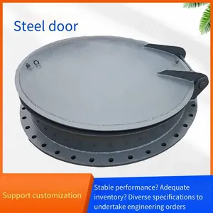 Steel Flap Gate From Wuhan, Hubei. Round Gate for Water Stop and Backflow Prevention thumbnail-2