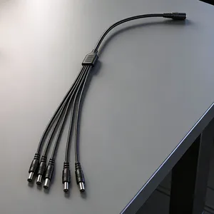5521DC Power Cord Connecting Cable, One Female and One Male, Wire Gauge 4.0, Y-type Connecting Cable, 1/8video Cable thumbnail-3