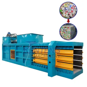 Hydraulic Baling Machine Waste Tire Plastic Old Cloth Aluminum Cans Baler Solid Waste Compactor Machine thumbnail-1