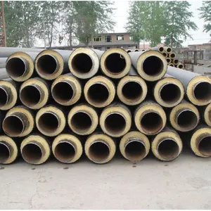 DN50‑DN1400 PU Pre‑insulated Steel Pipe HDPE Jacket Underground District Heating Thermal Insulation Pipe thumbnail-1