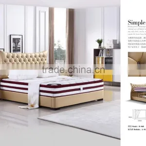 Factory King Size Customized LV Nanometer Leather Bed (H-068) thumbnail-1