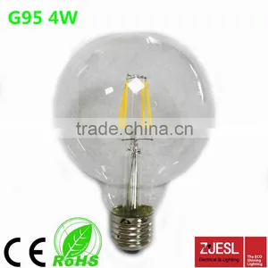 2016 New Product Hot Selling! G95 4w 220v-240v Led Filament Bulb Light With CE&RoHS 2Years Warantty thumbnail-1