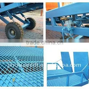 Manual Operation Hydraulic Mobile Cargo Dock Ramp Capacity 12T thumbnail-3
