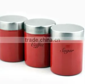 STAINLESS STEEL SOBER CANISTER SET thumbnail-1