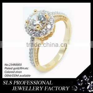 in Stock Custom Wholesale New Model Rose Gold Wedding Ring thumbnail-1