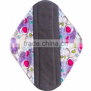 2016 Female Bamboo Charcoal Menstrual Pad Cloth Sanitary Pad thumbnail-5