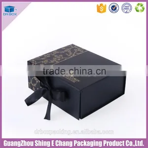 2016 Luxury Custom Gold Hot Stamping Logo Specialty Paper Printed Gift Box/custom Gift Box With Ribbon thumbnail-1