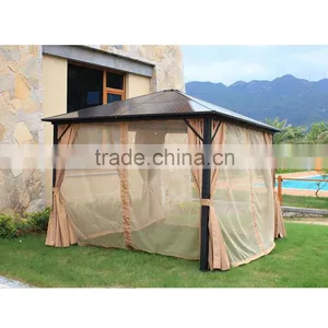 Luxury Villas Square Large Mosquito Net With Modern Outdoor Aluminum Gazebo thumbnail-3
