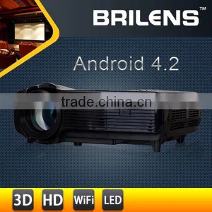 Brilens CL1280A Vicky LCD Digital Support WiFi 3000:1 Android Mini Projector 3000 Lumen Led/full hd Projector With Built-in pc thumbnail-1