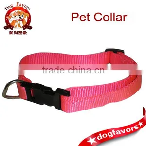 Hot Pink Adjustable Nylon Female Dog Collar Old thumbnail-1