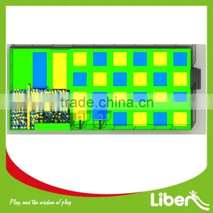 Laser Light Park Used Commercial Trampoline Park With Cube Foam Pit thumbnail-3