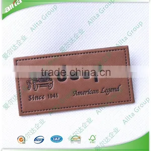 Wholesale Custom Embossed Leather Patches Label thumbnail-1
