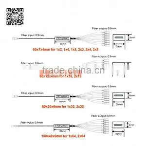 FTTX Blockless 1X8 SC/APC SC/UPC Mini Tube PLC Splitter thumbnail-4