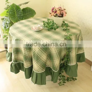 100% Polyester TC CVC WATER RESISTANT Table Cloth for Round Table thumbnail-6