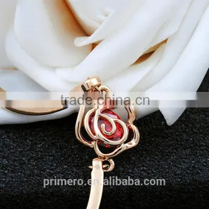 Wholesale Jewelry Women Fashion Cute Flower Crystal Party Chain Link Bracelets Bangles thumbnail-2