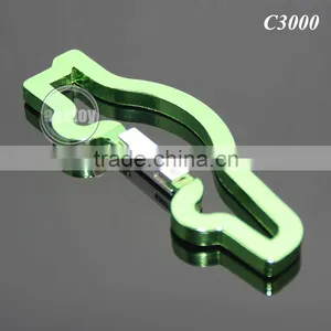 Random Mix Multicolor Aluminum Alloy Spring Clip Buckle Wholesale Metal Mini Car Shape Carabiner thumbnail-5