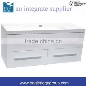 Soft Closing Drawers Vanity, 1200mm Wall Hung Vanity, Single Sink Bathroom Vanity K1200W thumbnail-2