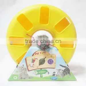 Fur Mouse Crazy Cat Play Disk Toy thumbnail-1