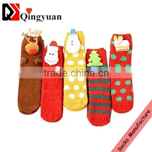 Comfortable Cozy Socks Jacquard Microfiber Socks thumbnail-5