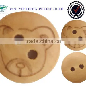 13mm Fashion Decorative Wood Button for Kids thumbnail-1
