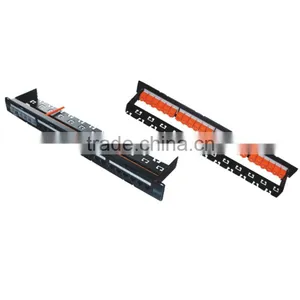19 Inches Cat6 Cat6A UTP 24 Port Patch Panel With Shutter thumbnail-1
