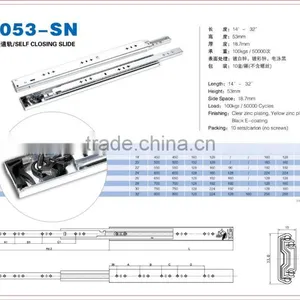 100kg Loading Heavy Duty Self Closing Drawer Slide 1053-SN thumbnail-2