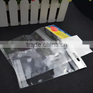 Self Adhesive Cellophane Transparent Packing Bag With Printing , Lamination Material Header Bag thumbnail-1