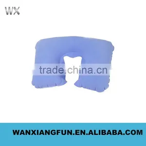 ECO - Friendly 5 Solid Colors Flocking Inflatable Neck Pillow thumbnail-3