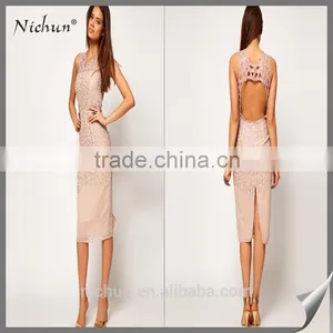 Fashion Sexy Mini Triming Girls Party Dress thumbnail-1
