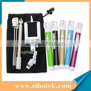 Wireless Bluetooth Mobile Phone Camera Monopod Bluetooth Remote Control Self-timer Shutter & Clip for Iphone Sumsung Phone thumbnail-6