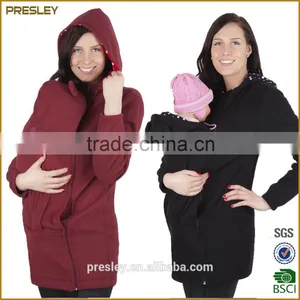 Customized Baby Laoding Fleece Hoodie Baby Carrier Fleece Hoodie Cover Baby Wearing Hoody, 3 in 1 Function Hoodie Jacket thumbnail-1