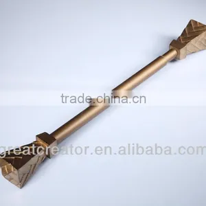 Home Decor Window Curtain Rods With Pewter Monument Resin Finials thumbnail-5