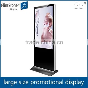 Flint Stone 55 Inch Floor Standing Usb Flash Drive Scrolling Text Message and Play Log Functions Exhibition Display Lcd thumbnail-4