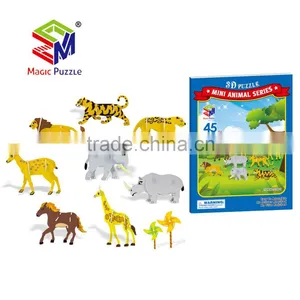 High Quality Eco-friendly Classical Small 3D Animal Paper Puzzle thumbnail-6