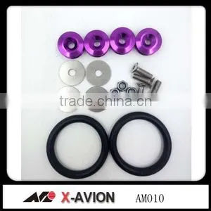 Purple Color Aluminum Car Bumper Fender Quick Release Fasteners thumbnail-1